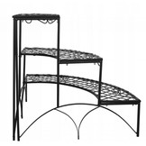 Gardenline - plantenrek - opklapbaar - 60x60x60 cm - zwart