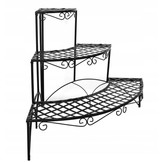 Gardenline - plantenrek - opklapbaar - 60x60x60 cm - zwart