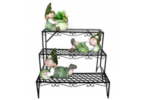 Gardenline - plantenrek - gepoedercoat staal - 70X60X60 cm