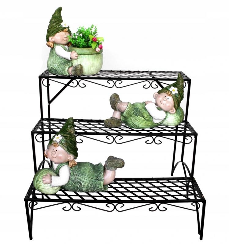 Gardenline - plantenrek - gepoedercoat staal - 70X60X60 cm