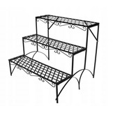 Gardenline - plantenrek - gepoedercoat staal - 70X60X60 cm