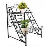Gardenline - plantenrek - opklapbaar - 60x60x83 cm - zwart