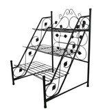 Gardenline - plantenrek - opklapbaar - 60x60x83 cm - zwart