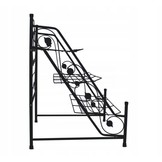 Gardenline - plantenrek - opklapbaar - 60x60x83 cm - zwart