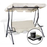 Gardenline - schommelbank - tuinbank - 170x110x153 cm - beige