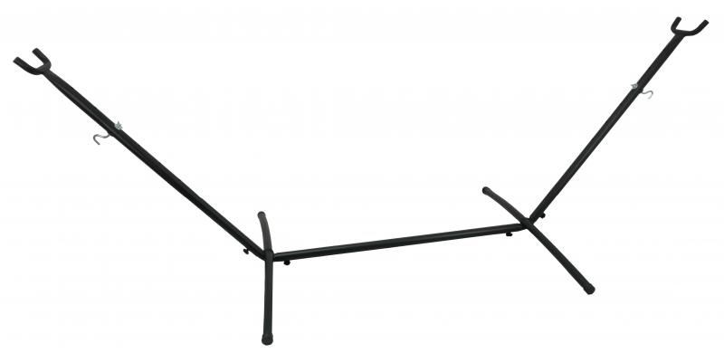 Gardenline - hangmatstandaard - 260x107x100 cm - zwart