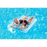 Luchtbed zwembad - 2 personen - 193x142 cm - wit blauw