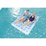 Luchtbed zwembad - 2 personen - 193x142 cm - wit blauw