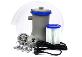 Bestway - zwembadpomp - met filter - 2006 liter/uur - grijs