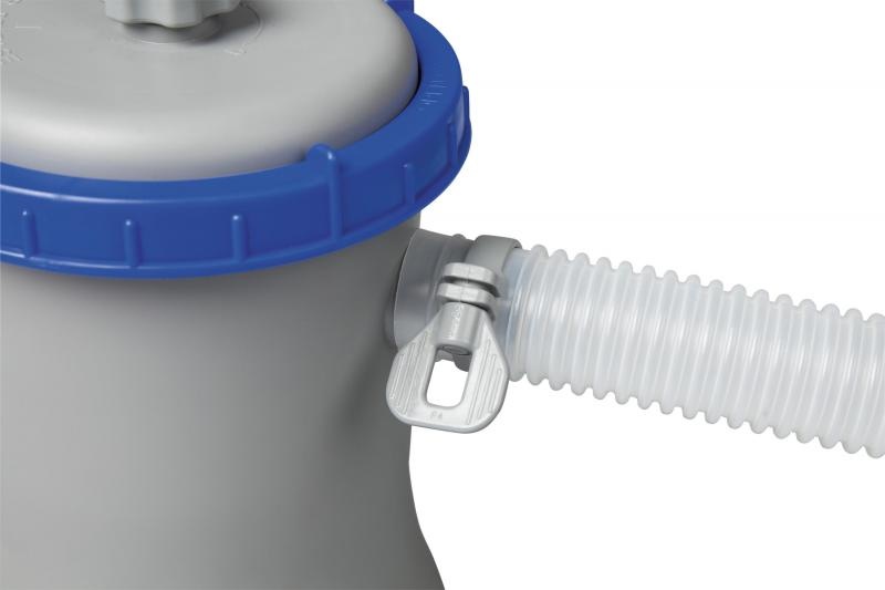 Bestway - zwembadpomp - met filter - 2006 liter/uur - grijs