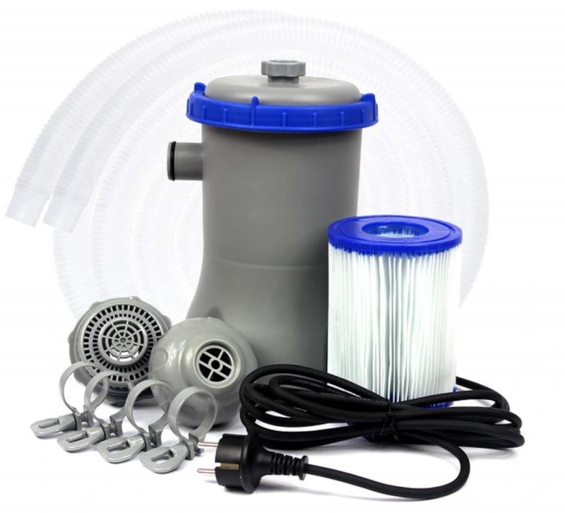 Bestway - zwembadpomp - met filter - 2006 liter/uur - grijs