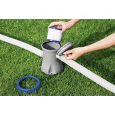 Bestway - zwembadpomp - met filter - 2006 liter/uur - grijs