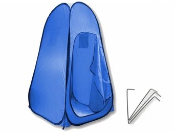 Gardenline - douchetent - opvouwbaar - 190x120x120 cm - blauw