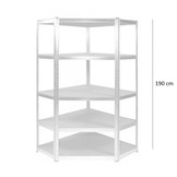 Stellingkast - 5 planken - stabiel - 180x90x30 cm