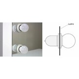 Kaptafel - met spiegel en kruk - LED-verlichting - 80x50x135 cm