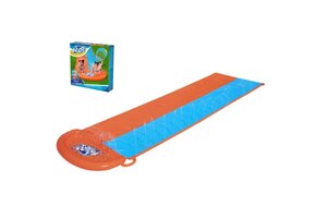 Bestway - waterbaan - dubbele glijbaan - 488 cm - blauw oranje