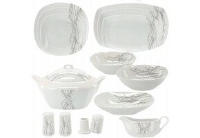 Cookline - serviesset - 12 personen - 49 delig - porselein