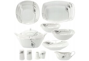 Cookline - serviesset - 12 personen - 49 delig - porselein