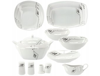 Cookline - serviesset - 12 personen - 49 delig - porselein