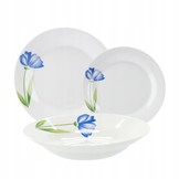 Cookline - serviesset - 6 personen - 18 delig - blauwe bloem