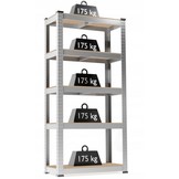 Stellingkast - 5 planken - stabiel - 90x30x180 cm