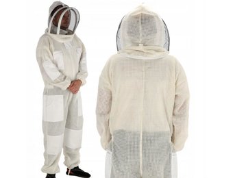 Imkerpak - geventileerd - met afneembare kap - XXL - wit