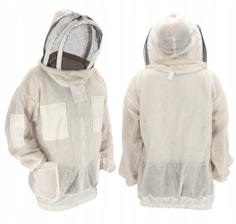 Imkerpak - geventileerd - met afneembare kap - XL - wit