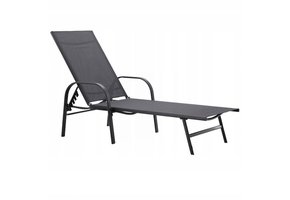 Gardenline - ligstoel - verstelbare rugleuning - 195x96x94 cm