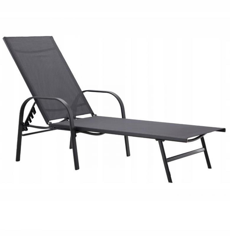 Gardenline - ligstoel - verstelbare rugleuning - 195x96x94 cm