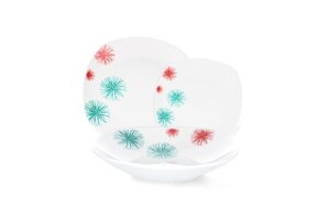 Cookline - serviesset - 6 personen - 18 delig - bloemen