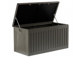 Gardenline - tuinbox - houten patroon - 270L - grijs zwart