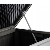 Gardenline - tuinbox - houten patroon - 270L - grijs zwart