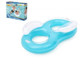 Bestway - Zwemband - dubbel zitgedeelte - 188x117cm - turquoise