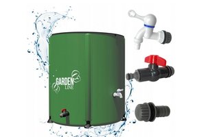 Gardenline - regenton - opvouwbaar - 40x50 cm - 60 liter