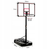 Basketbalbasket - 305cm - Verstelbaar - Zwart