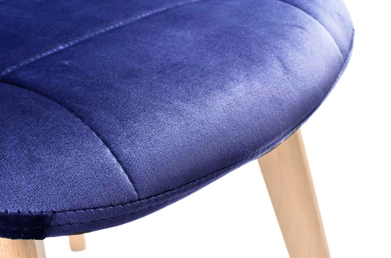 Eetkamerstoel - 83x45x40cm - Velours - Marineblauw