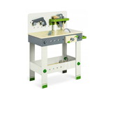 Houten werkplaats - 71,5cm - inclusief gereedschap - blank hout