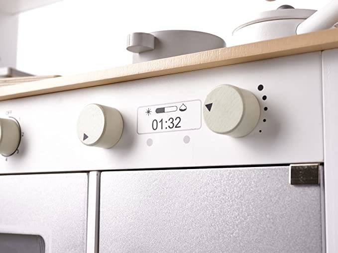 Kinderkeuken - 68x25.5x82cm - Houten vintage - Licht & geluid - Met accessoires