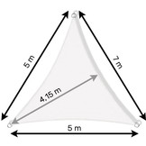 Schaduwdoek - 7x5m - Waterbestendig - Geel