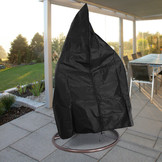Beschermhoes - voor hangstoel - 190x100 cm - zwart