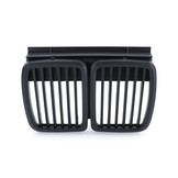 Grill nieren geschikt voor BMW 3 Serie E30 82-94 - sportieve look - zwart mat