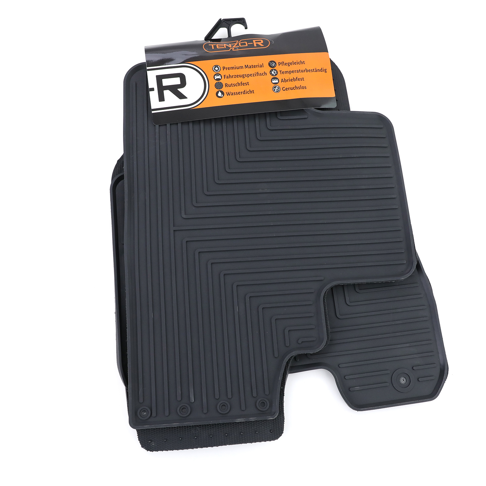 Vloermatten geschikt voor Hyundai Tucson JM 04-12 - Premium rubber - zwart