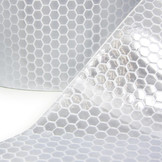 Afzetlint - zelfklevende signaaltape - 60 m - wit