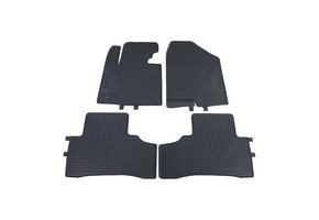Vloermatten geschikt voor Hyundai Santa Fe 3 DM 12-15 - Premium rubber - Zwart