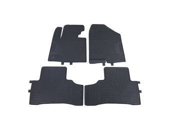 Vloermatten - Hyundai Santa Fe 3 DM 12-15 - Premium rubber - Zwart