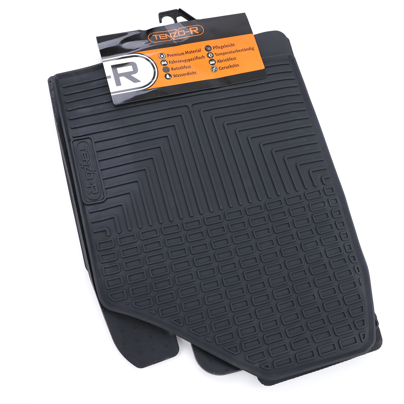 Vloermatten geschikt voor Hyundai Santa Fe 3 DM 12-15 - Premium rubber - Zwart