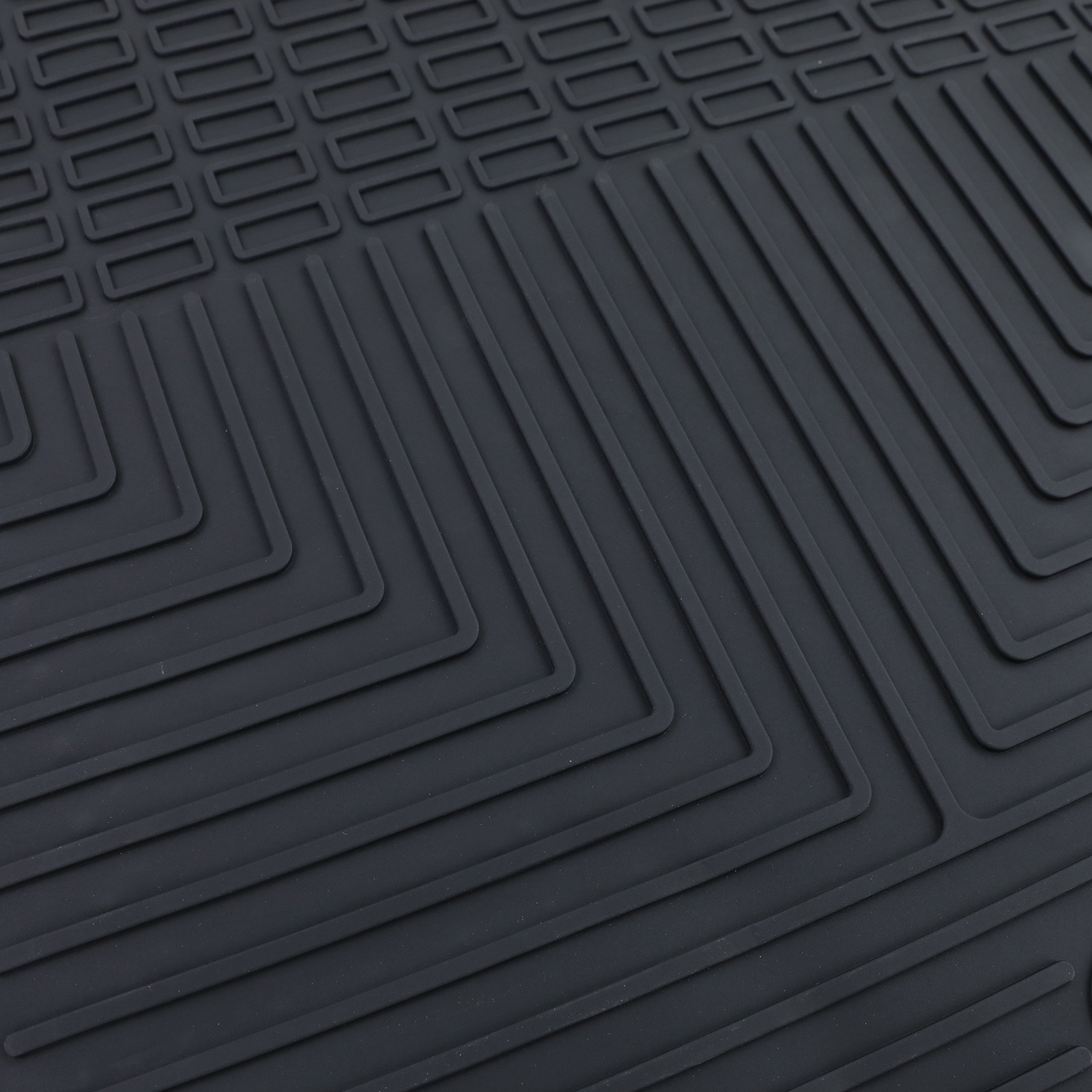 Vloermatten geschikt voor Hyundai Santa Fe 3 DM 12-15 - Premium rubber - Zwart