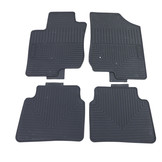 Vloermatten geschikt voor Hyundai i30 FD 07-11 - Premium Rubber - Zwart