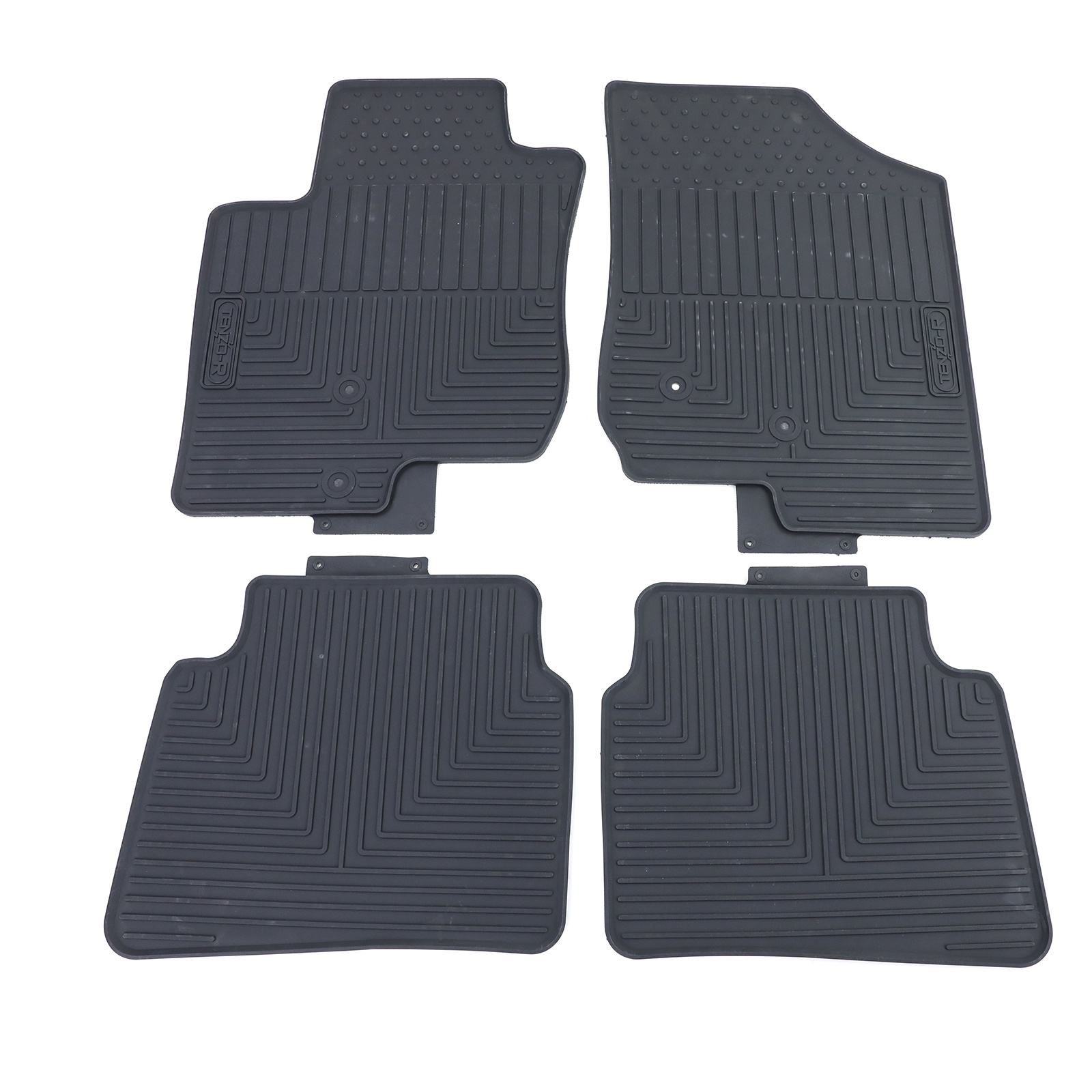 Vloermatten geschikt voor Hyundai i30 FD 07-11 - Premium Rubber - Zwart