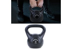 Kettlebell - swingbar - 10 kg - zwart